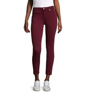 Seven for All Mankind Ankle Gwenevere Burgundy